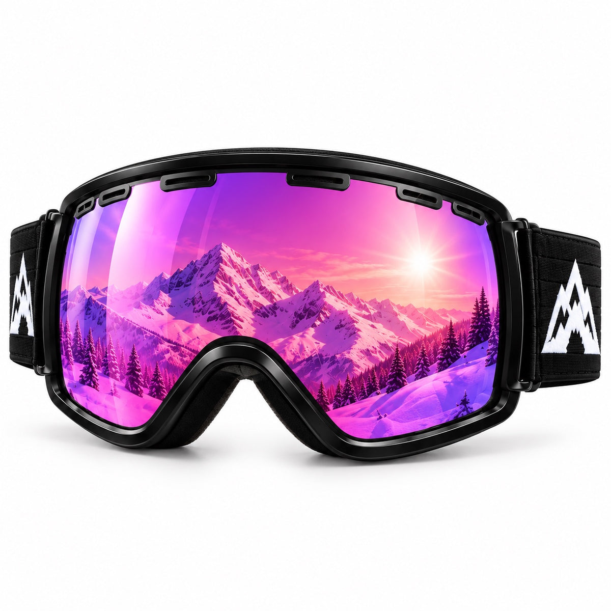 Aurora Purple ski goggles concept