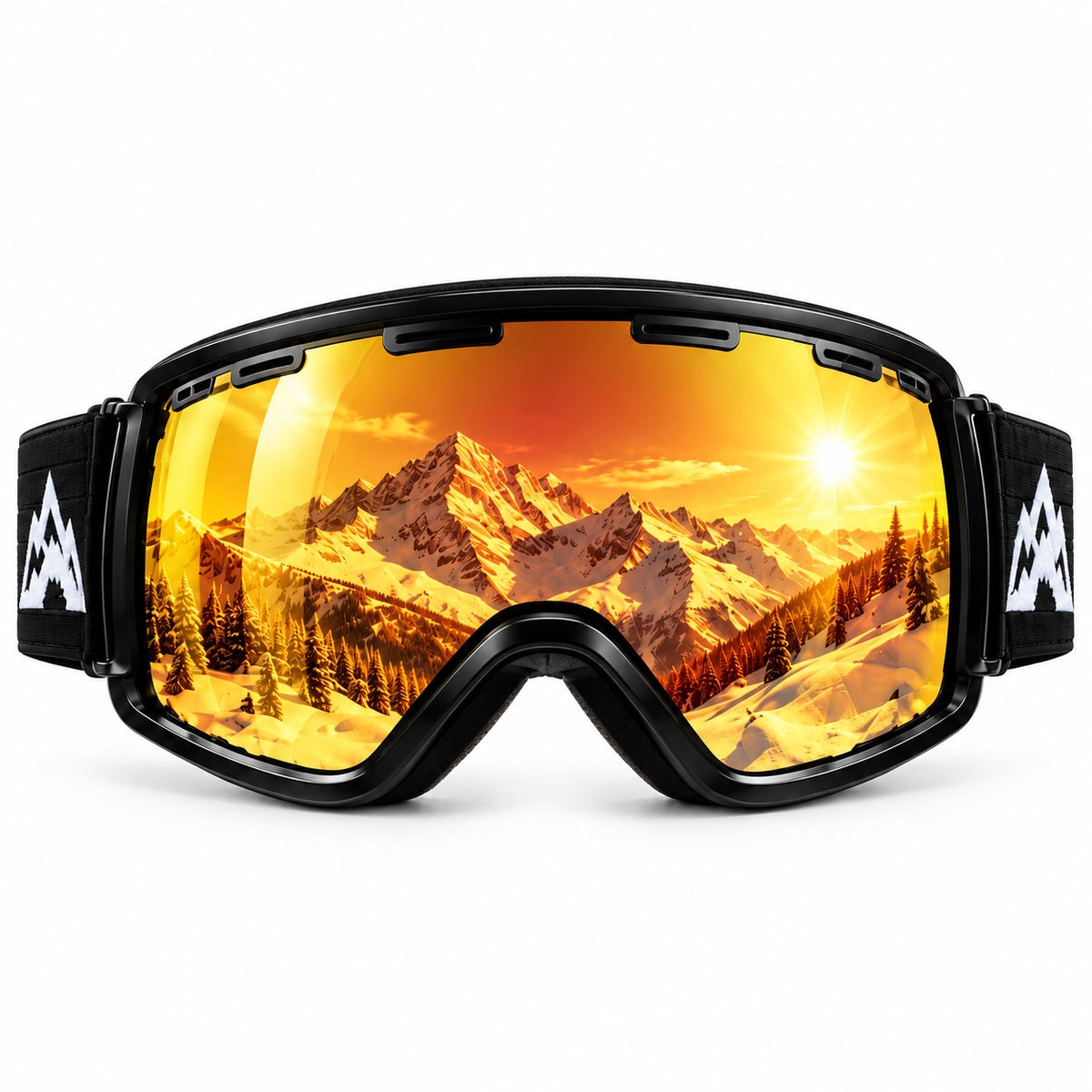 Gold Mirror ski goggles concept